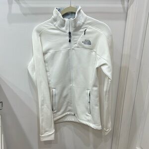 The North Face White Full-Zip Jacket